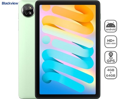 BLACKVIEW Tablet Tab 20, Gemini AI, 4GB RAM, 64GB, Android, GPS, zeleni