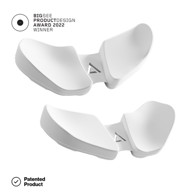 DELLTAHUB Ergonomski oslonac za zglob Carpio 2.0 SET, desna/lijeva ruka, veličina L, bijeli