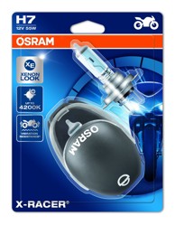 OSRAM X-Racer Moto 12V, do 20% više svjetla, do 35% bjelije, 4200K