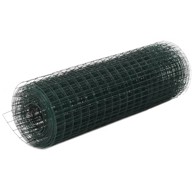 Žičana mreža od čelika s PVC oblogom za kokoši 10 x 0,5 m zelena