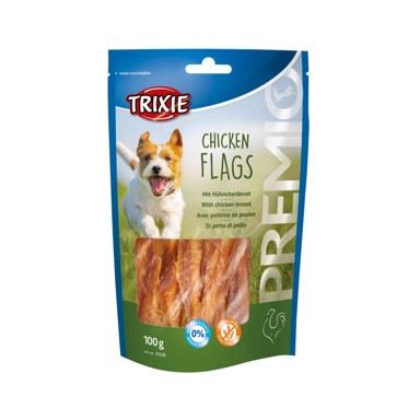 TRIXIE Poslastica za pse Premio Chicken Flags 100 g