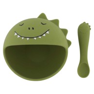 TRIXIE set za jelo silikon First Baby Meal Mr. Dino