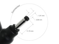 Konektor za AC adapter prijenosnog računala, br. 25, 4,0 x 1,9 x 11,7 mm