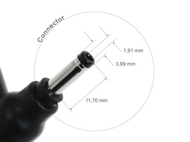 Konektor za AC adapter prijenosnog računala, br. 25, 4,0 x 1,9 x 11,7 mm