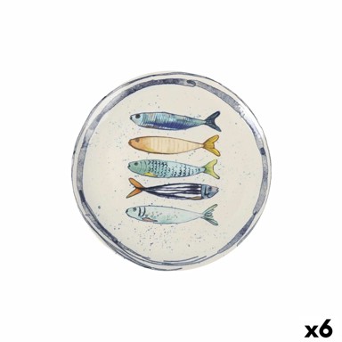 LA MEDITERRÁNEA Ravni tanjur Peixe, Ø 26 cm, 6 kom