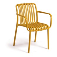 KAVE HOME Senf žuta vrtna stolica Isabellini