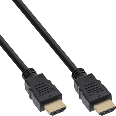 INLINE HDMI kabel 17550, HDMI-A, 0,5 m, crni