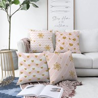 MILA HOME Tekstilne jastučnice s božićnim motivom u setu 4 komada 43x43 cm