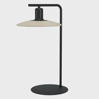 Stolna lampa Mayazes, LED GU10, 5W, crna/drvo