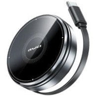 AWEI Bežični punjač za Apple Watch 3U1 brzo punjenje 15 W s kabelom, crni