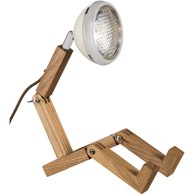 MR. WATSON Stolna lampa Piffany Mini, vintage bijela