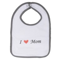 BUBABA BY FREEON Podbradnjak I love mom, bijelo sivi