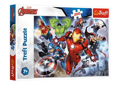 TREFL Puzzle 200 komada Hrabri Osvetnici Disney Marvel 13260