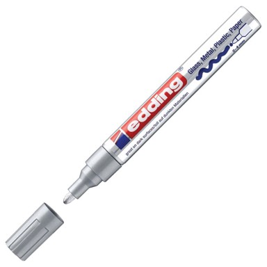 EDDING Permanentni sjajni lakirajući marker 750, 2 - 4 mm, srebrni