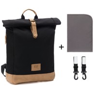 FILLIKID Torba za mamu Rolltop Berlin, crna