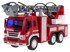 Vatrogasni kamion, crveni, s vodom, dizalica i zvučni efekti, 1:16