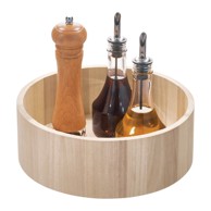 IDESIGN Rotirajući kuhinjski organizator od drveta paulovnije Tall, ø 26,7 cm