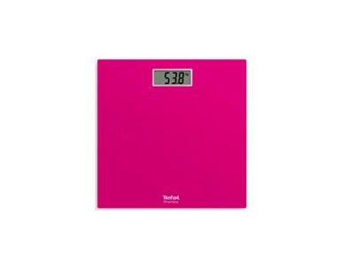 TEFAL Osobna vaga PP1403V0, digitalna, 150 kg, LCD, staklo, ružičasta