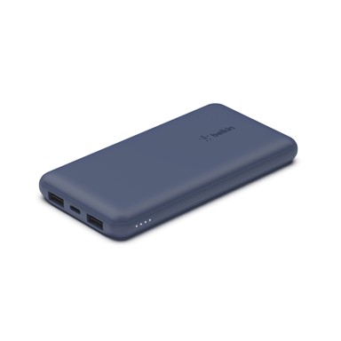 BELKIN Powerbank prijenosni punjač 10.000mAh, plavi 15W + USB-A/C kabel 15cm BPB011BTBL