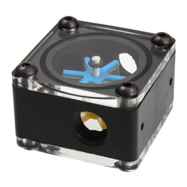 ALPHACOOL Indikator protoka Eisfluegel G1/4 kvadratni, acetal