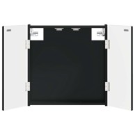 Kabinet za mete ALKMAAR, crni, 52,5 × 10,5 × 53,5 cm