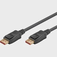 GOOBAY Kabel DisplayPort 2.1 certificiran 16K @ 60Hz 80 Gbit/s 1 m crni