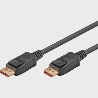 GOOBAY Kabel DisplayPort 2.1 certificiran 16K @ 60Hz 80 Gbit/s 1 m crni