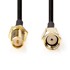 NEDIS RP-SMA kabel muški – ženski, 50 Ω, 5 m, crni