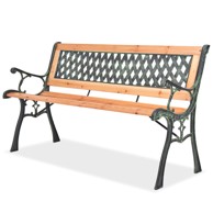 Vrtna klupa 122 cm drvo