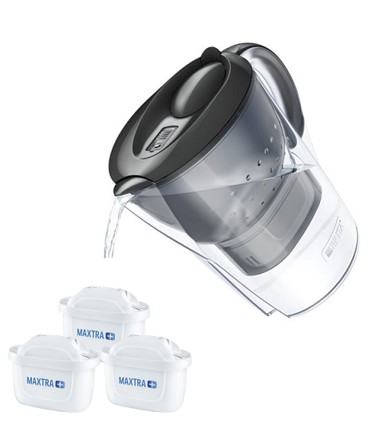 BRITA Vrč za filtriranje vode Marella XL ME4W MX Pro, 3,5 l, grafitno sivi