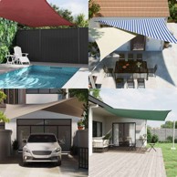 Jedro za sunce PU Oxford 2,5x3 m, plavo-bijelo