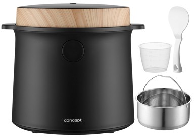 CONCEPT Kuhalo za rižu RE4040, 2 l, 360-450 W, crno
