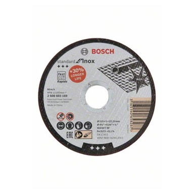BOSCH Inox Rezna ploča za inox 115x1x22.23 mm, ravna SF
