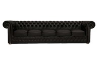 CHESTERFIELD Garnitura First Class Leather, 5-sjedišta, Matt Black