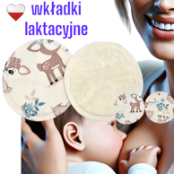 Jastučići za dojenje PUL od bambusa, Šarenki