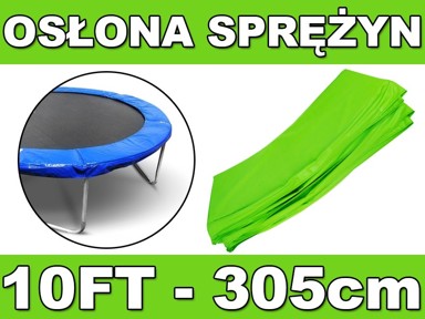 Navlaka, PAD, za trampolin, 10FT, zelena