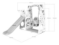 Tobogan Sunny, 3 u 1, plavo/bijeli