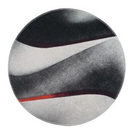 VITAUS Crno-bijeli perivi okrugli tepih ø 120 cm 