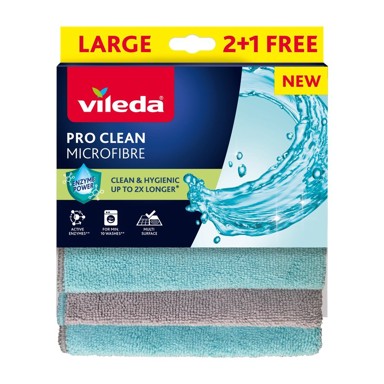 VILEDA Krpe za čišćenje od mikrovlakana, set od 6 kom, Pro Clean