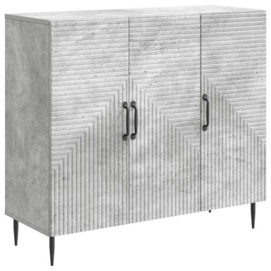 Krevet, 89 x 34,5 x 80 cm, konstruirano drvo, betonsko siva