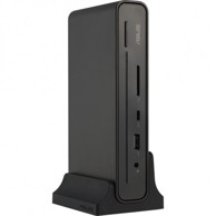 ASUS Docking stanica Triple Display, 1x DisplayPort, 1x HDMI, 2x USB Type-A, 1x USB Type-C, 1x RJ45, 1x audio, 1x SD čitač kartica, crna