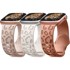 NIKCORP Set 3 silikonska remena za Apple Watch 38–49 mm, leopard uzorak, za žene