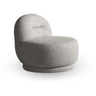 MIUFORM Svijetlo siva fotelja Ovo, 84x90x76 cm