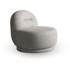 MIUFORM Svijetlo siva fotelja Ovo, 84x90x76 cm