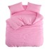 MILA HOME Posteljina Classic 160x220 cm za krevet za jednu osobu/produženi krevet s uključenom plahtom 3-dijelna ružičasta