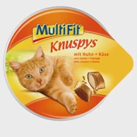 MULTIFIT Poslastica za mačke Knuspys, piletina i sir, 60 g