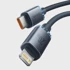 BASEUS Kabel tip C za Apple, Lightning, 8-pinski, 20 W, 2 m, crni