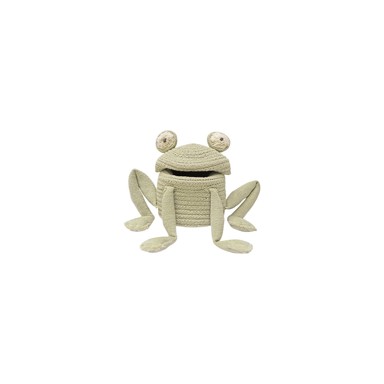 LORENA CANALS Dječja kutija za pohranu Mini Fred the Frog ø 15x15 cm, zelena, tekstilna