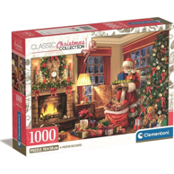 CLEMENTONI Slagalica, Santa's Visit Compact, 1000 kom