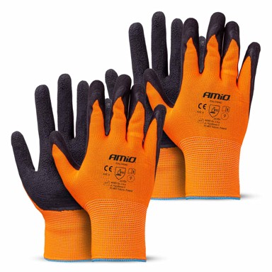 AMIO radne rukavice s latex pjenastim premazom AMIO-04640, 4 kom (2 para), veličina 9, 2132X